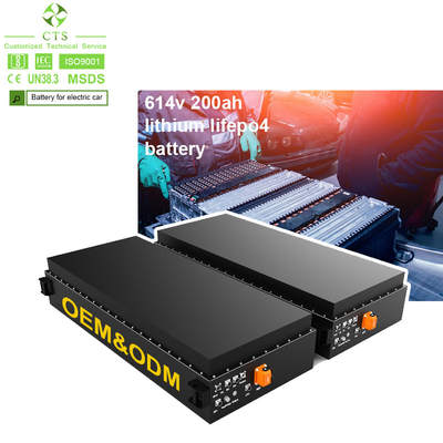 CTS High voltage lifepo4 electric car battery pack 614v 60kwh 100kwh ev lithium battery for electric vehicles truck